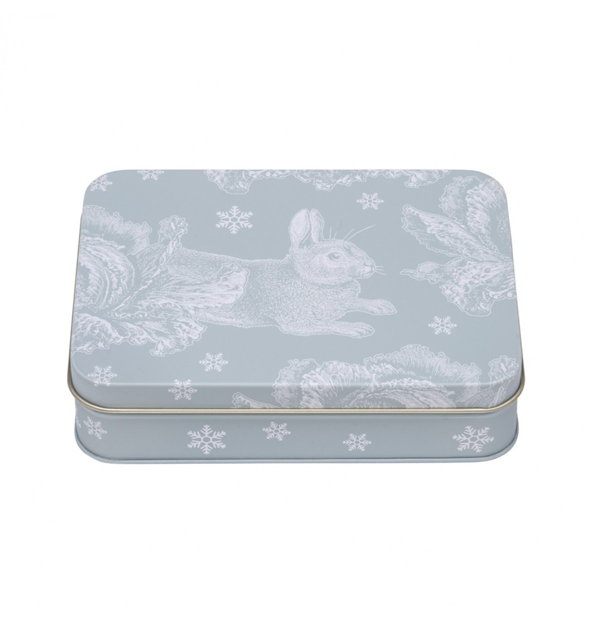 Winter Rabbit Small Rectangle Tin