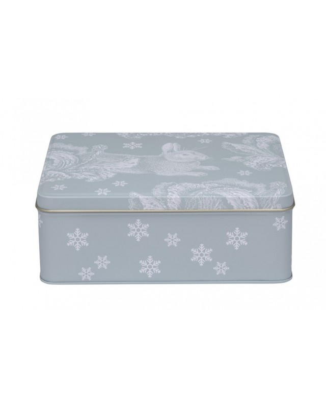 Winter Rabbit Biscuit Tin