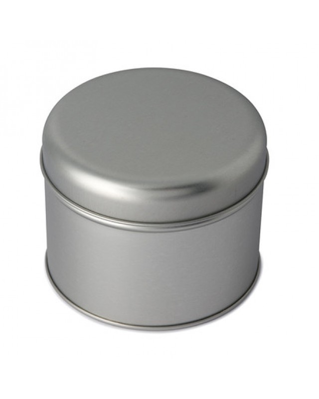 UES05 Round silver tin