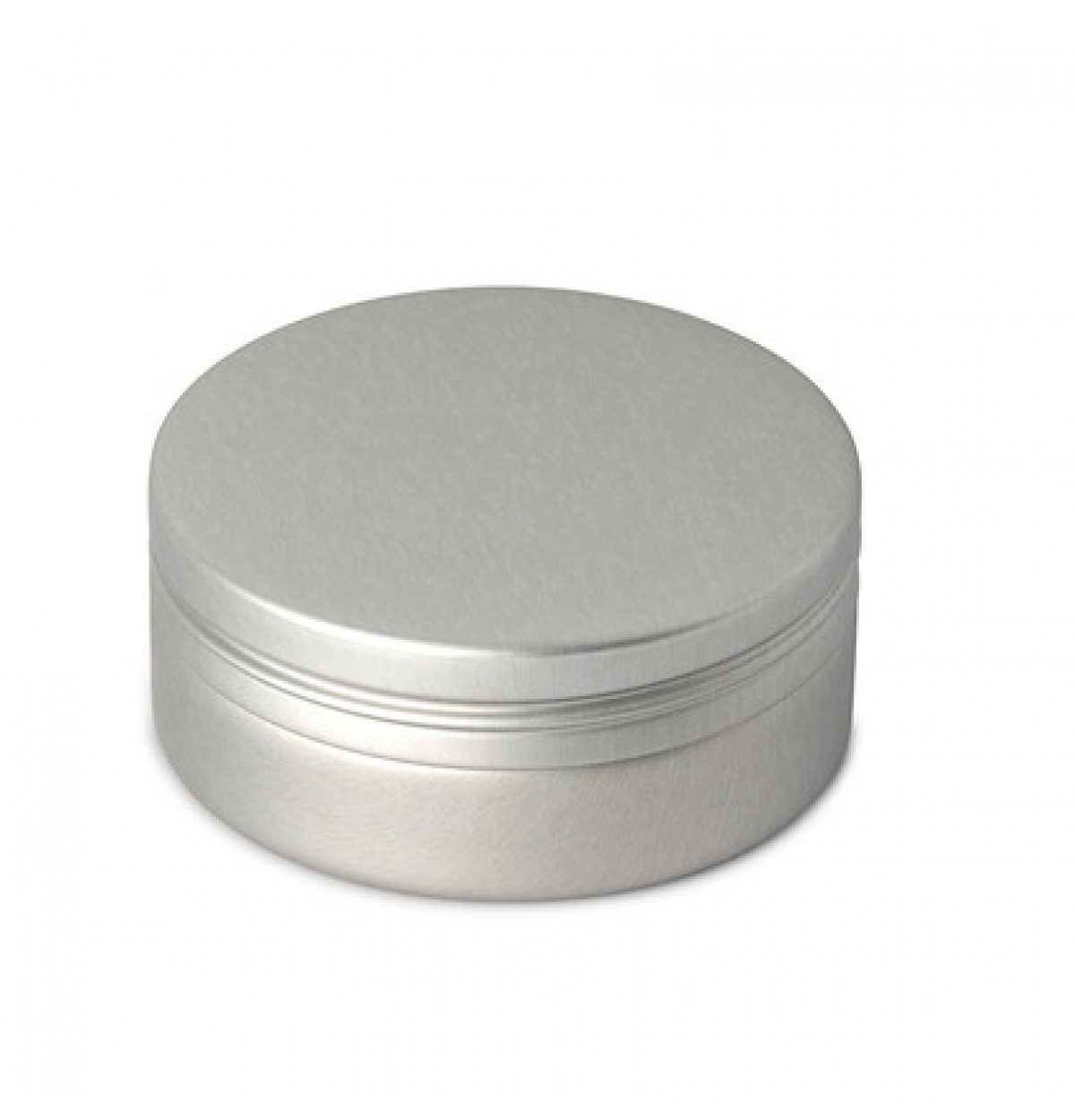 UES06 Small round silver screw top tin UES06 Small round silver screw top tin
