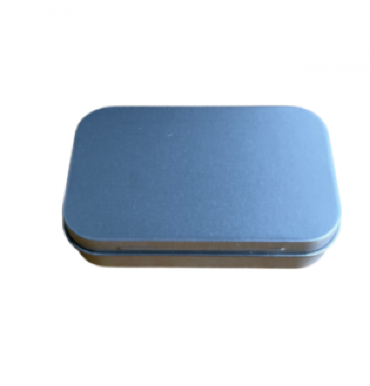 UES07 Mini hinged rectangle silver tin UES07 Mini hinged rectangle silver tin