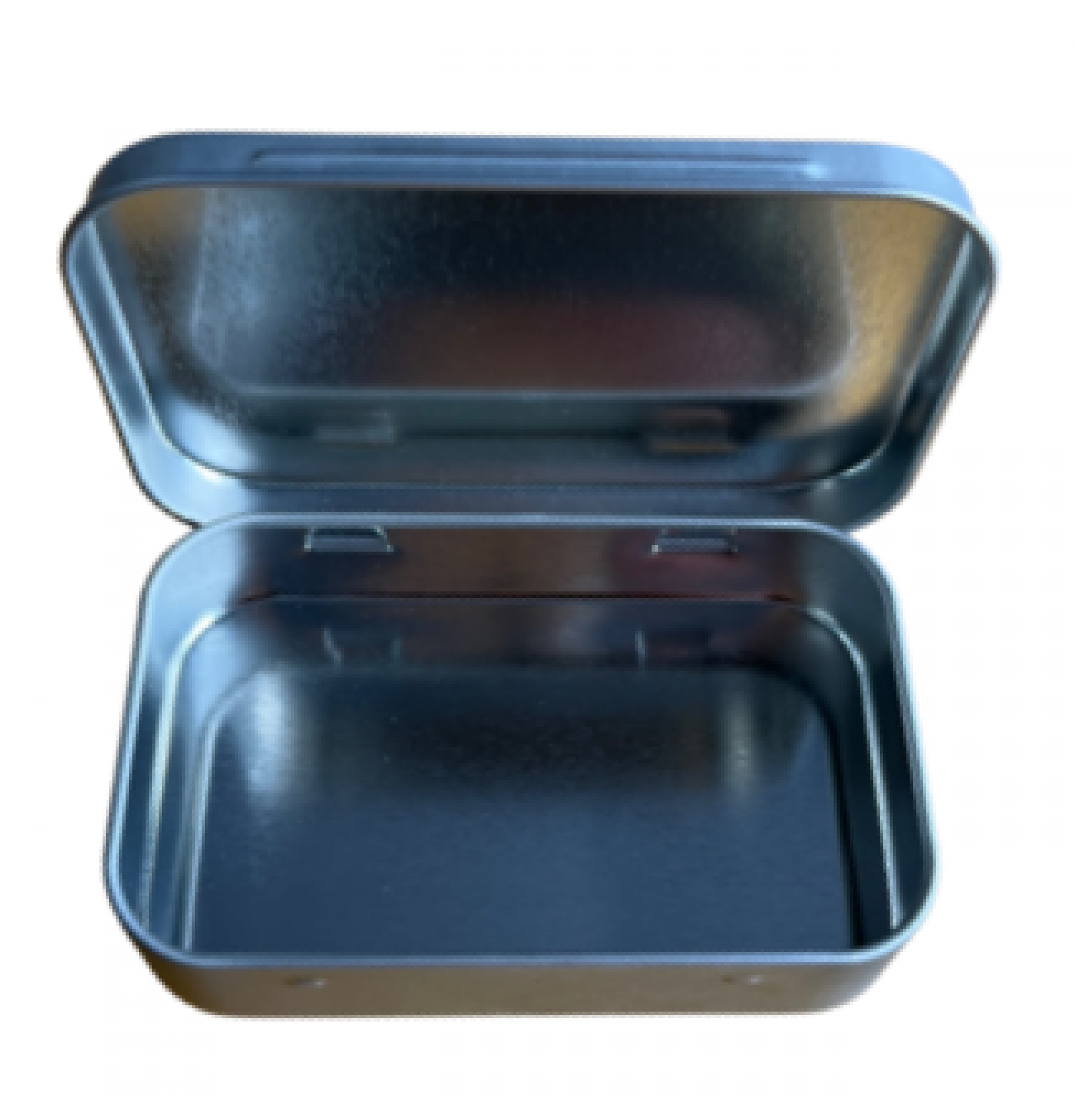Simple Rectangle Tin Shop Wholesale UES07 Matte Silver mini hinged rectangle tin Online ...