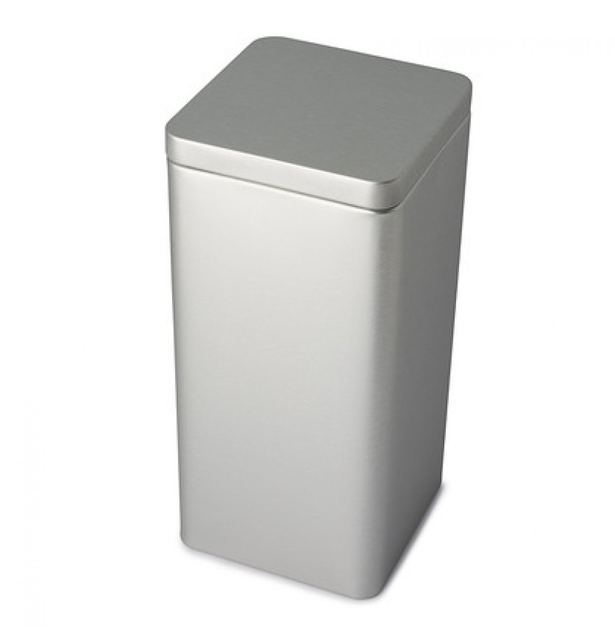 UES33 Tall Square silver plug lid tin UES33 Tall Square silver plug lid tin