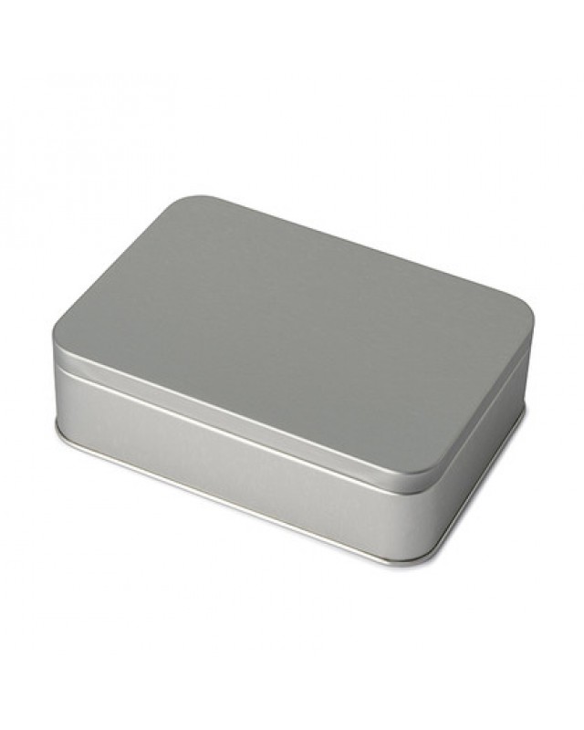 UES35 Small rectangle silver tin