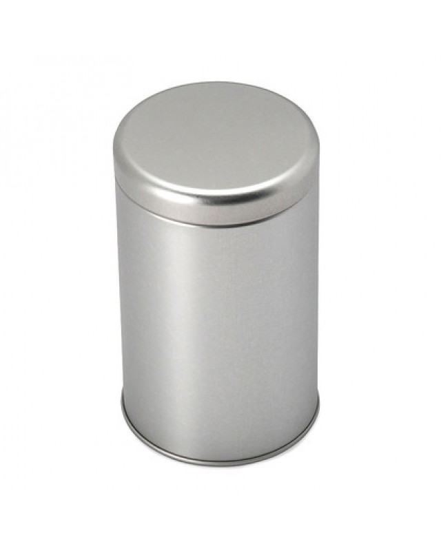 UES36 Small cylinder silver plug lid tin