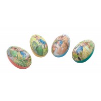 Peter Rabbit Egg Shaped Tin Asst