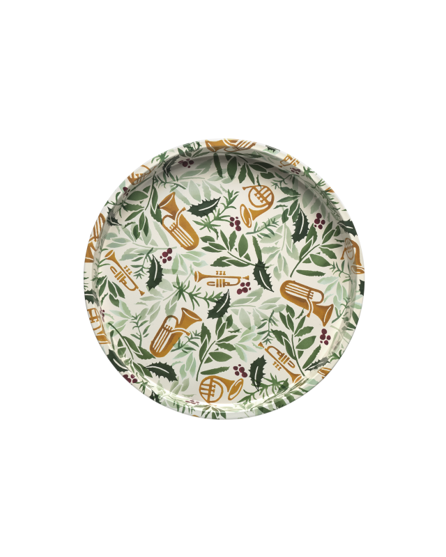 Bring In The Green Round Tin Tray