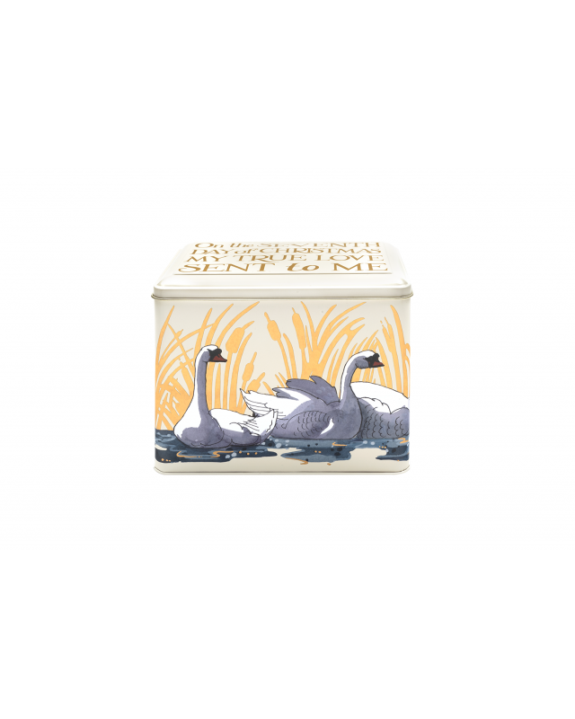 Emma Bridgewater Seven Swans Large Rectangle Hinged Tin
