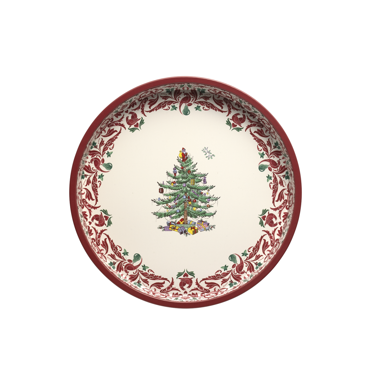 Spode Christmas Round Tin Tray