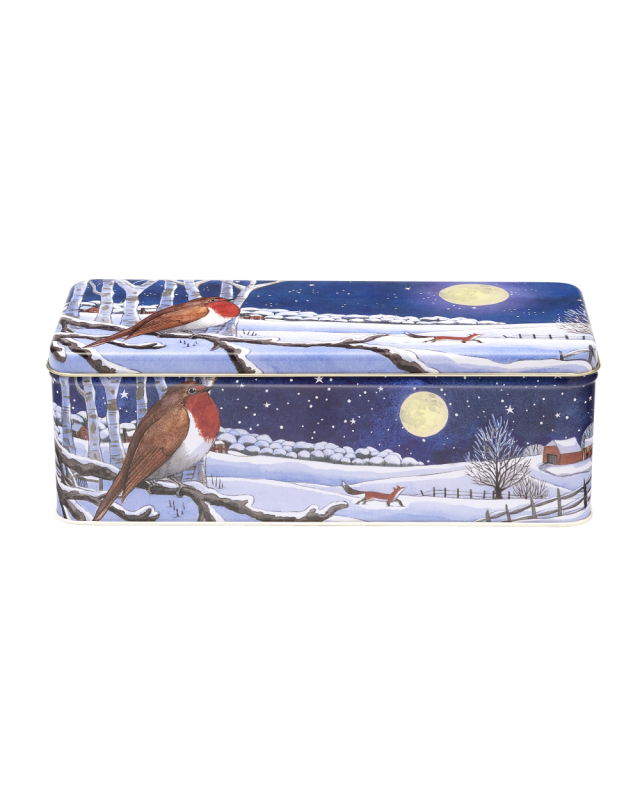 Winter Animals Deep Rectangle Tin