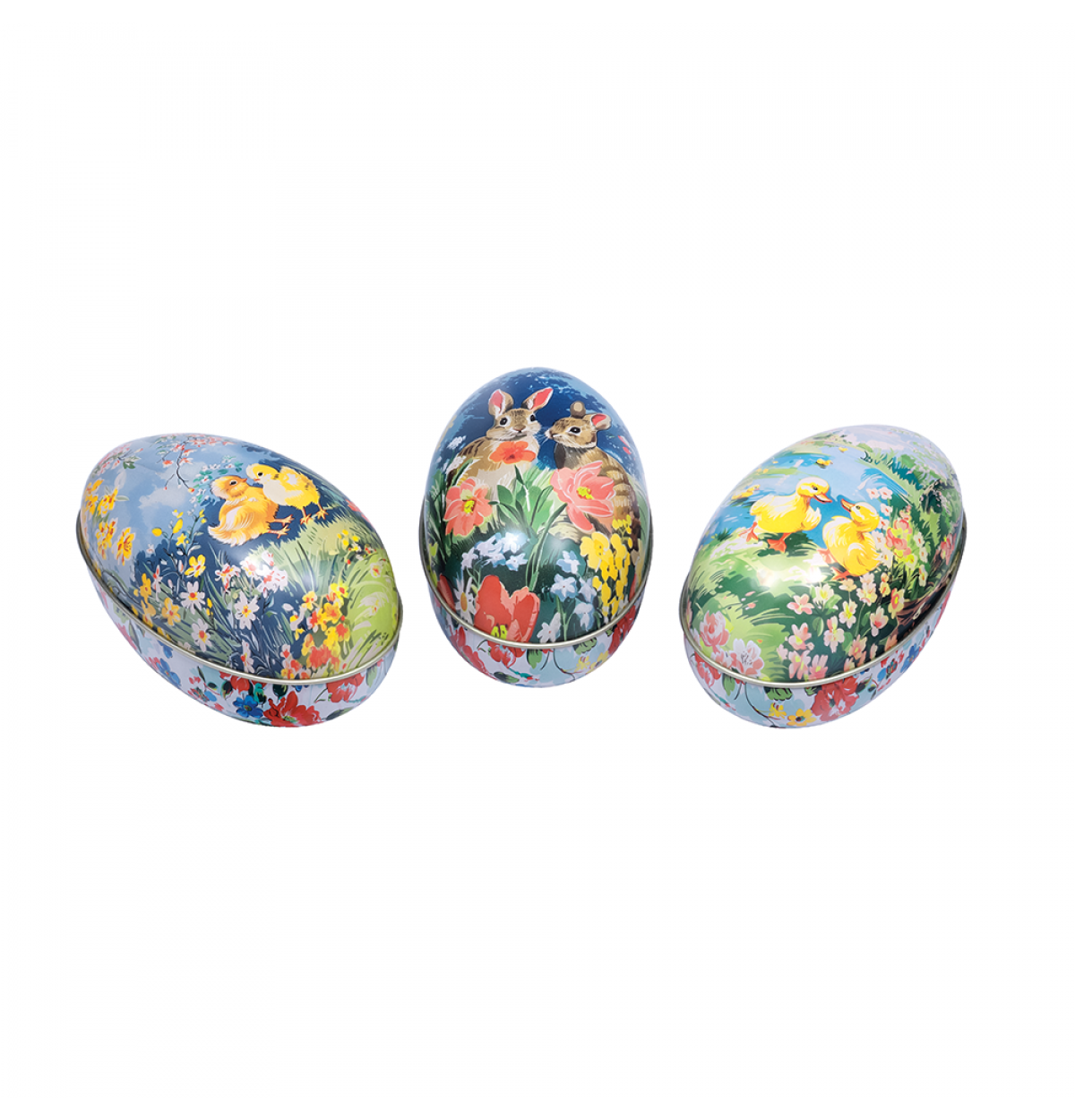 Vintage Easter Egg Shape Tin