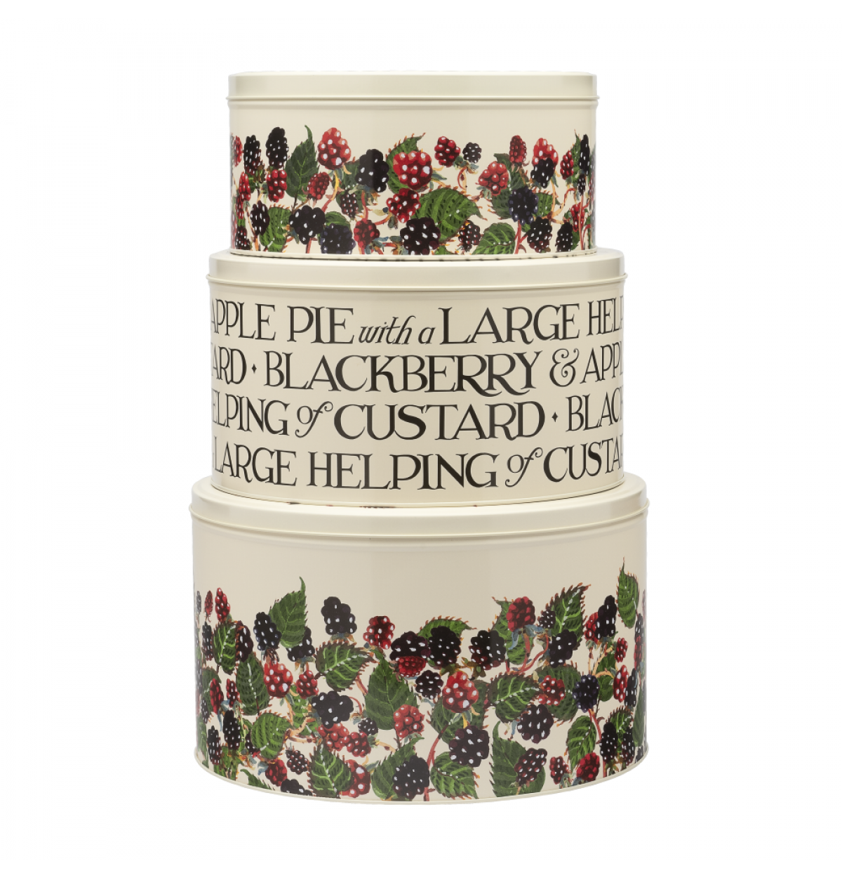 Blackberries Large Round Set Of 3 Cake Tins Blackberries Large Round Set Of 3 Cake Tins