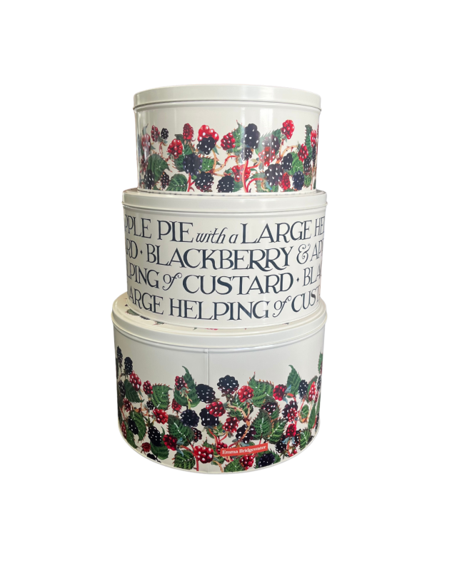 Blackberries Large Round Set Of 3 Cake Tins