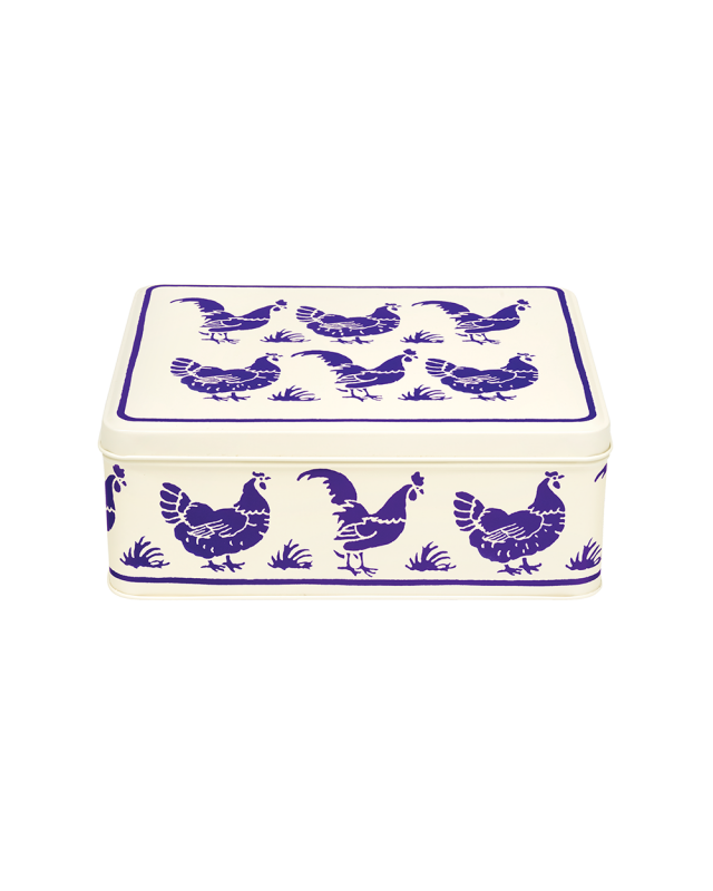 Emma Bridgewater Blue Hen Biscuit Tin