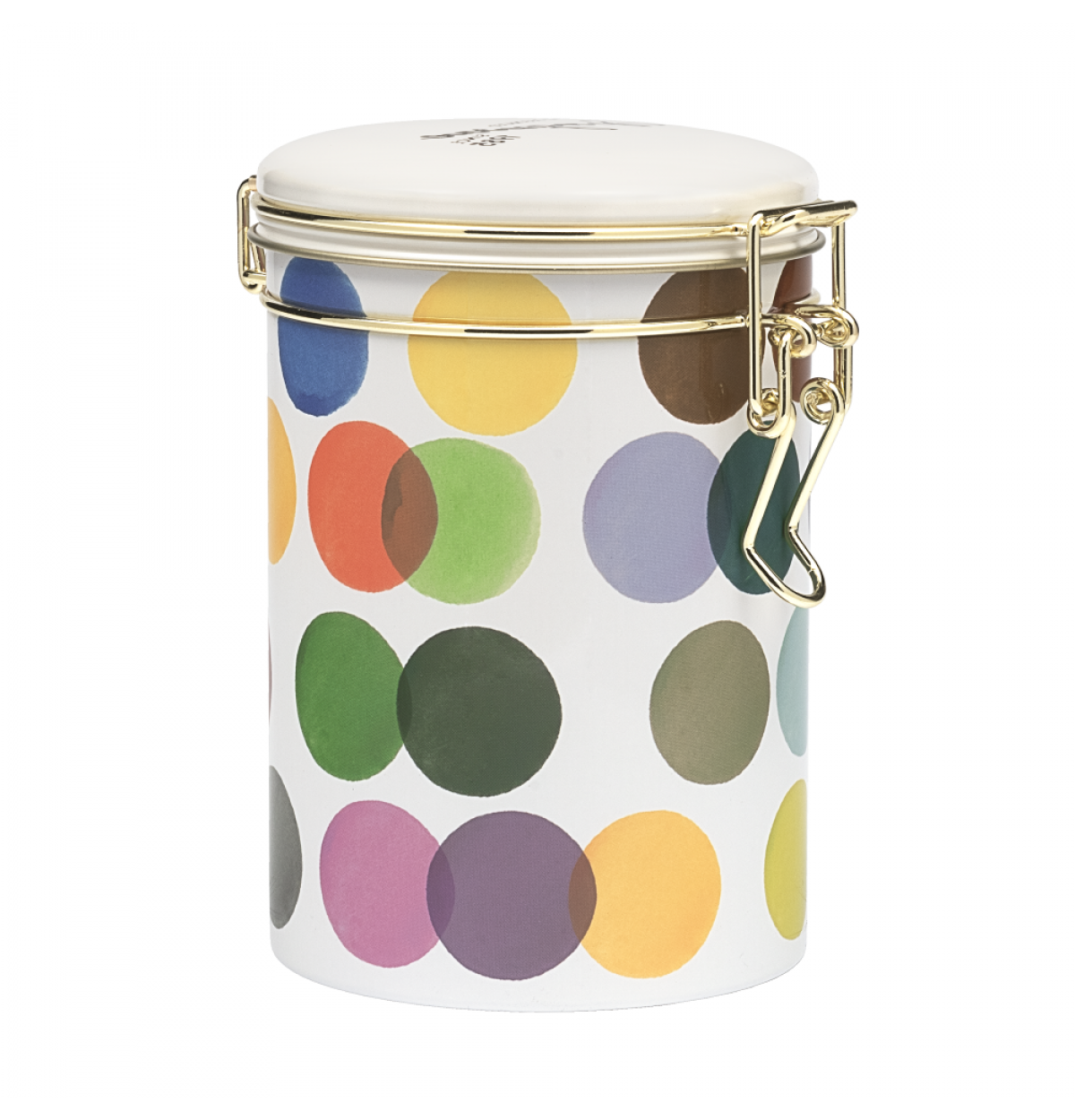 Colour Palette Clip Lid Cylinder Tin