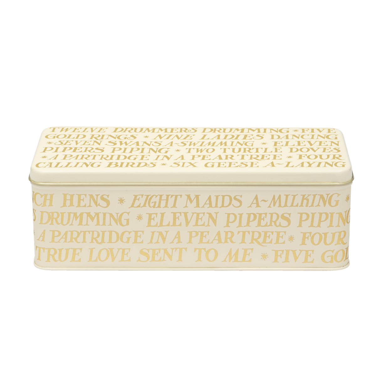 12 Days Of Xmas Deep Rectangle Tin