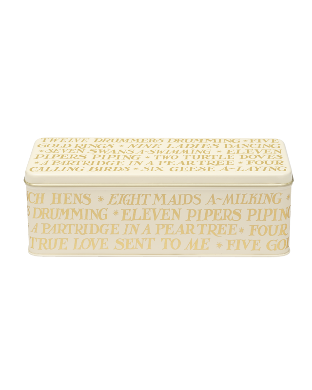 12 Days Of Xmas Deep Rectangle Tin