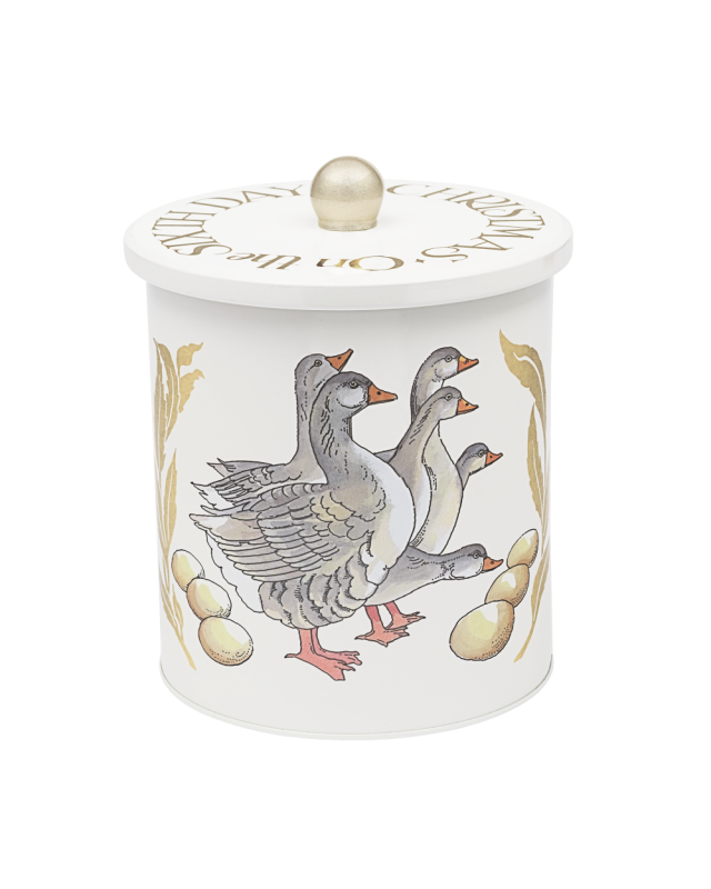 Six Geese A Laying Biscuit Barrel Tin