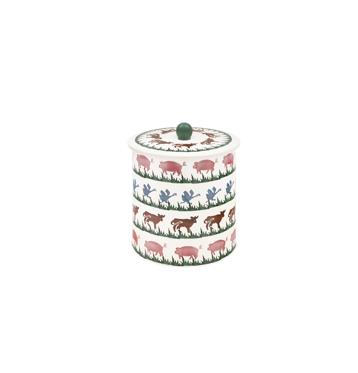 Emma Bridgewater Farm Animals Biscuit Barrel Tin
