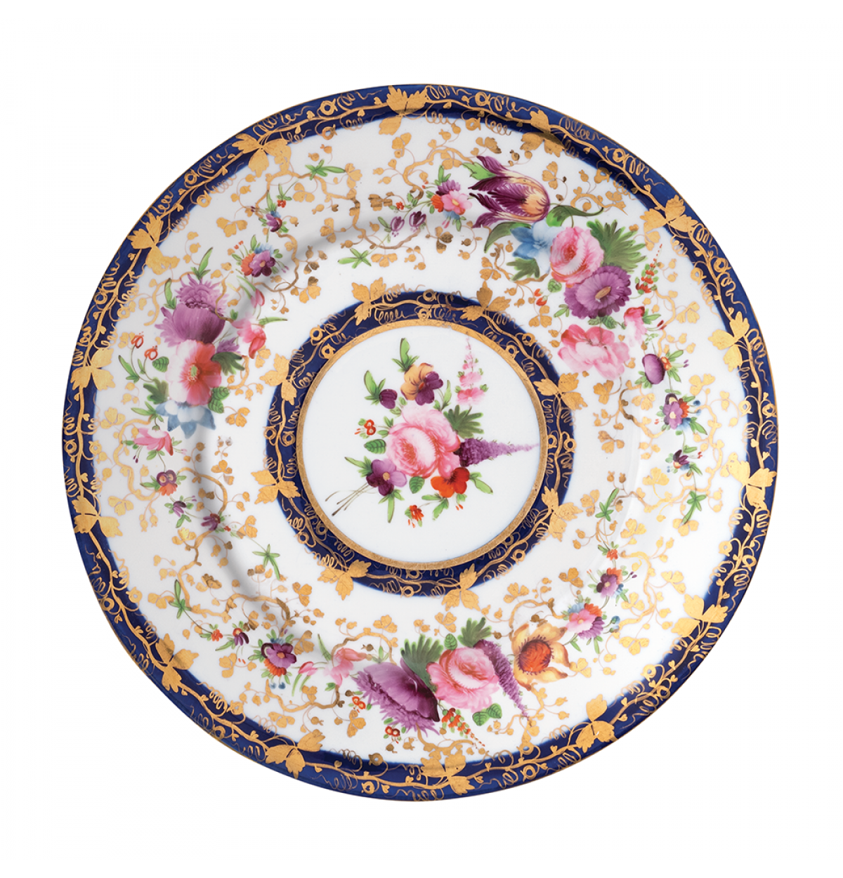 Metal Plate Coalport Cobalt Blue