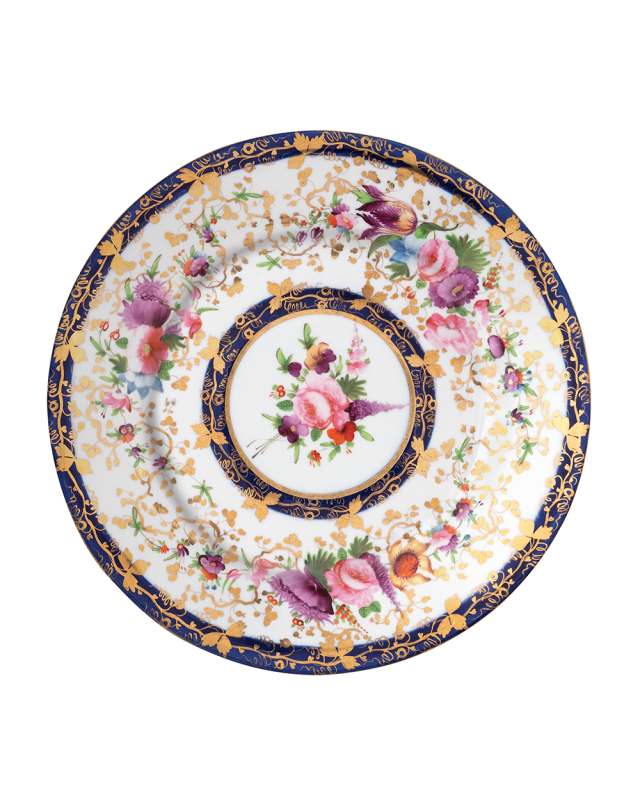 Metal Plate Coalport Cobalt Blue