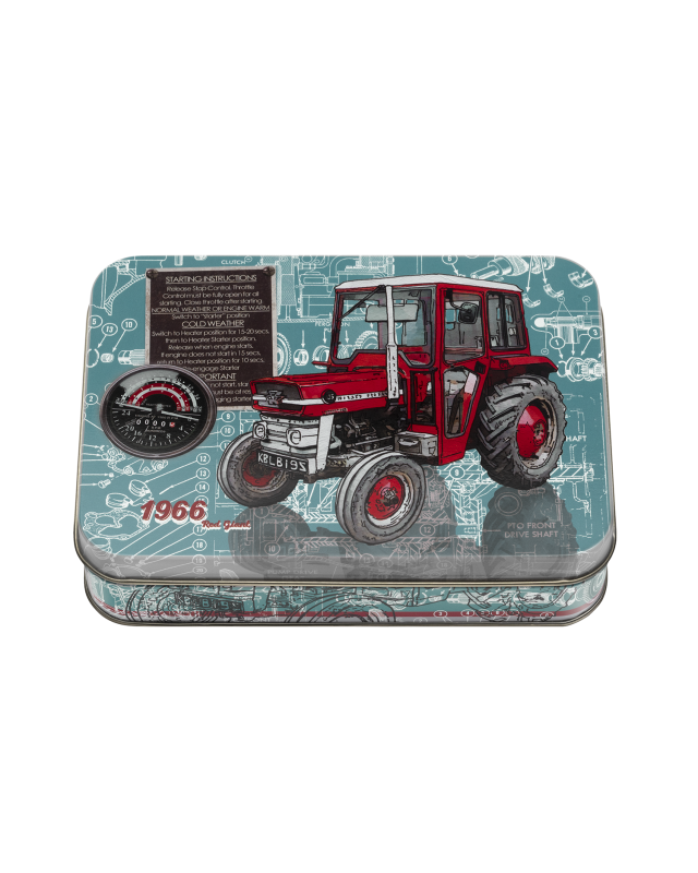 Field Day Tractor Small Rectangle Tin