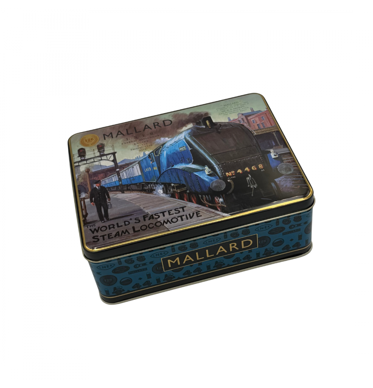 Mallard Steam Locomotive Biscuit tin
