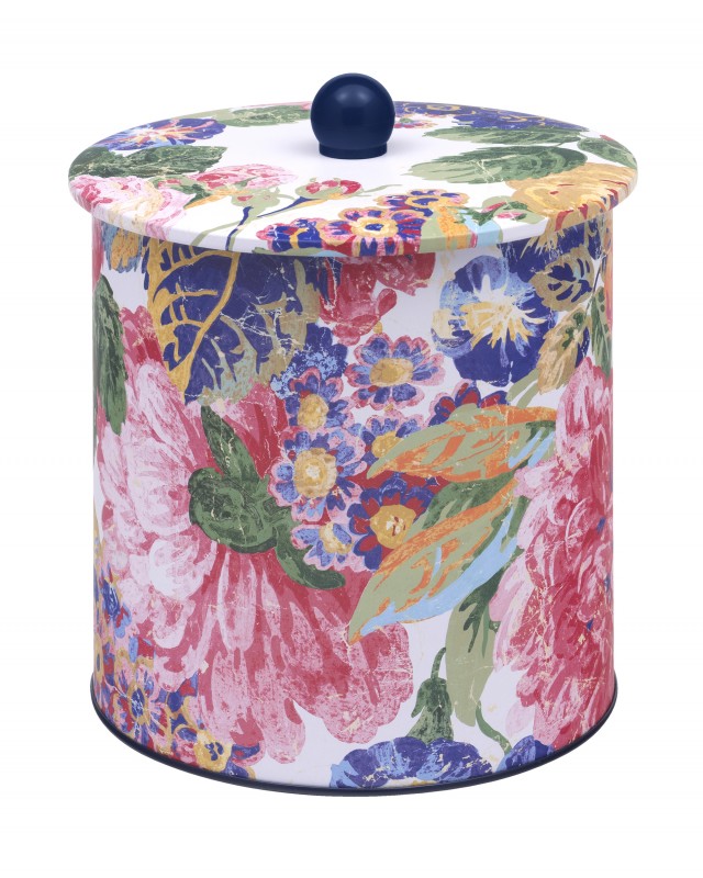 Sanderson Rose and Peony Biscuit Barrel Tin