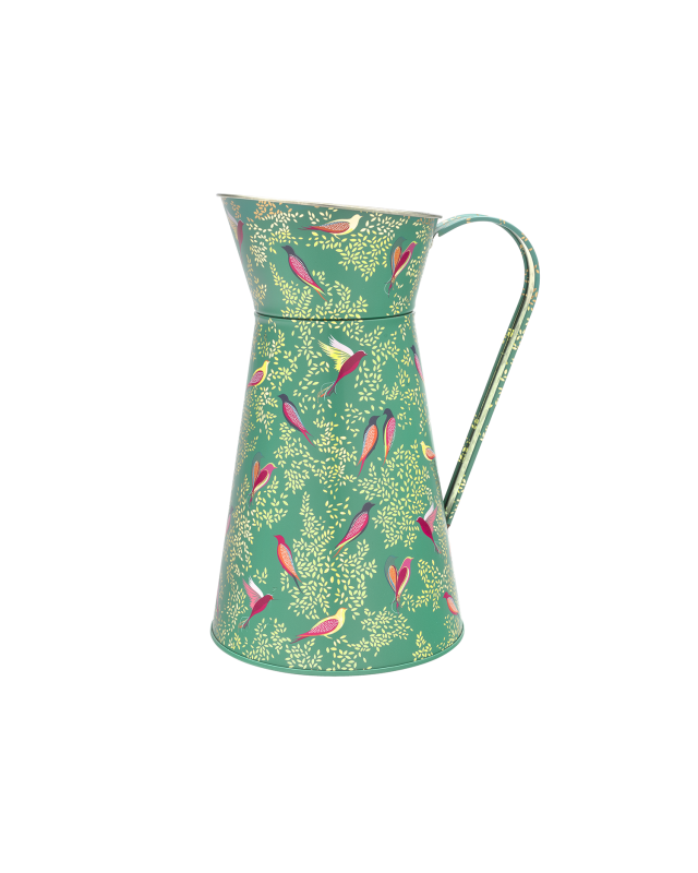Sara Miller Green Birds Flower Jug